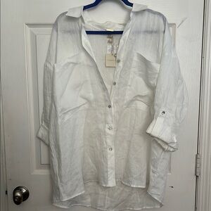 White Button-Up Shirt
